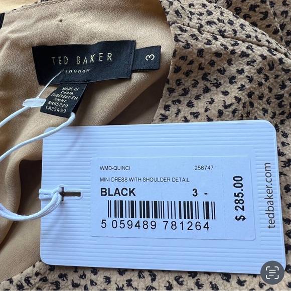 Ted Baker "Quinci" $285 Mini Dress With Shoulder Detail Avail Sz US 4/6 & 8 - Picture 17 of 17